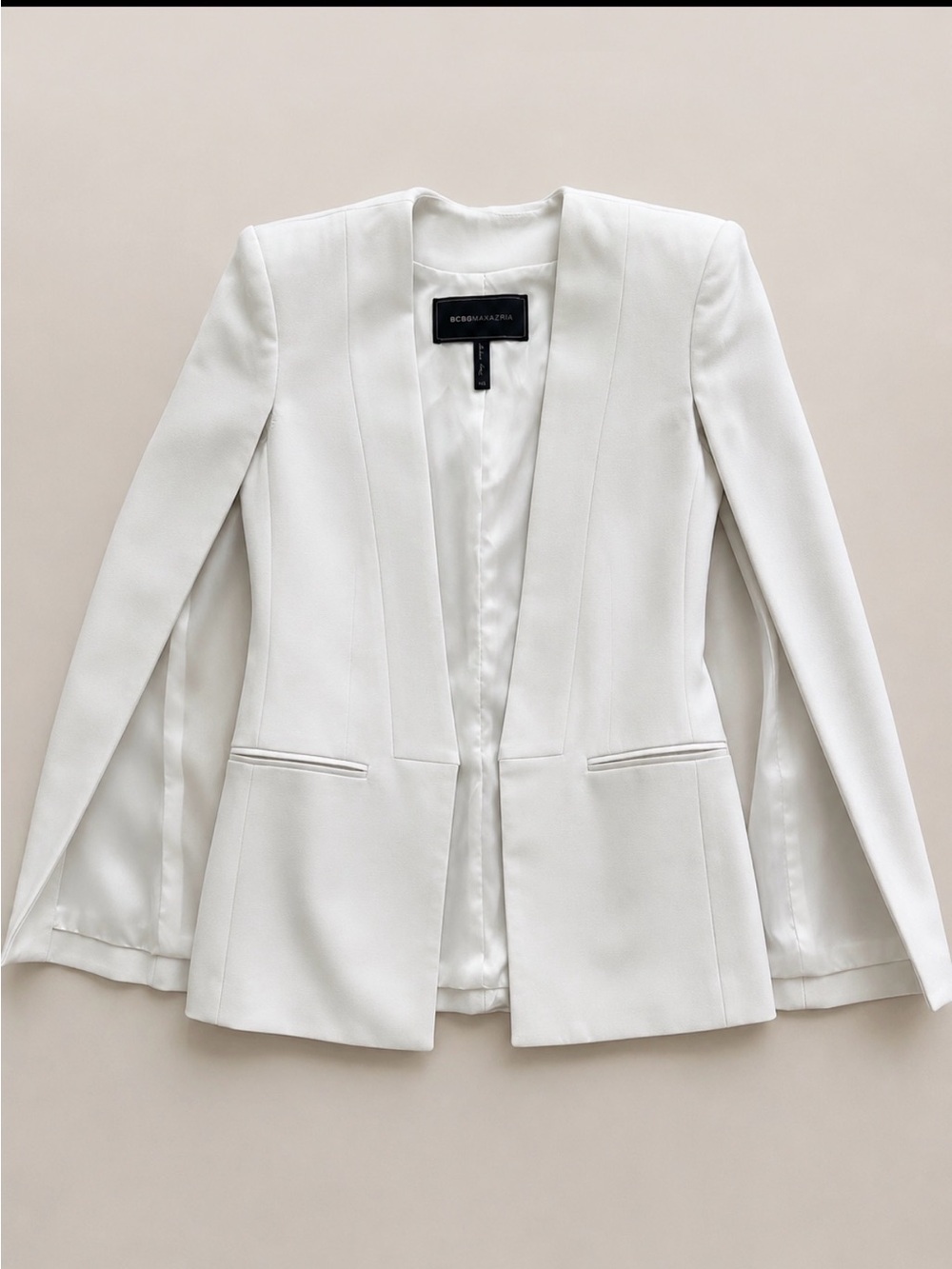 BCBGMAXAZRIA White Cape Blazer NWOT | Bridal | Workwear